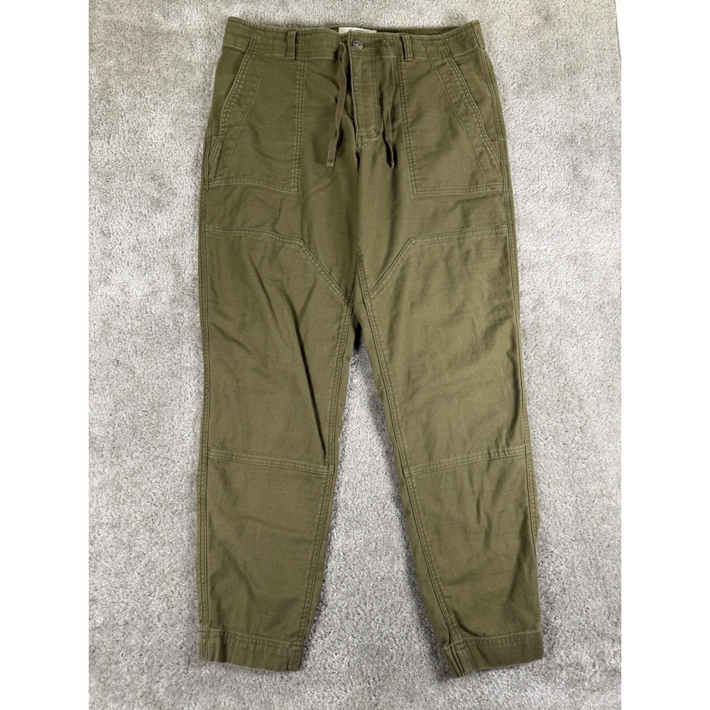 REI Co-op Mens Olive Green Cotton Stretch Jogger Pants 34W x 32L Hiking Outdoor